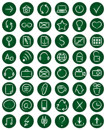 Set of 48 web iconsのイラスト素材