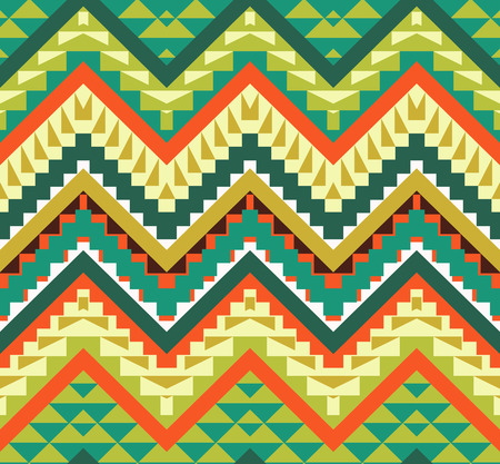 Seamless colorful navajo patternのイラスト素材