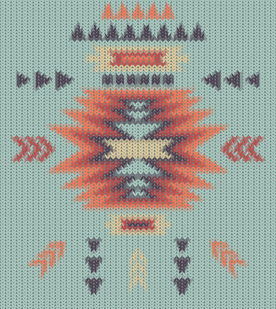 Knitted navajo pattern.のイラスト素材