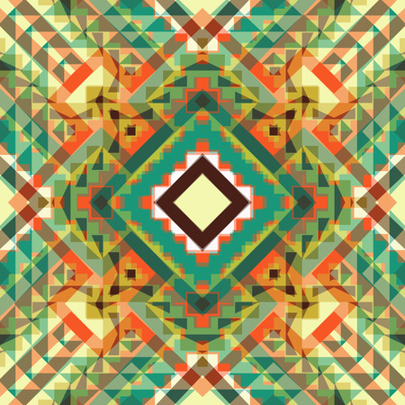 Seamless colorful navajo patternのイラスト素材