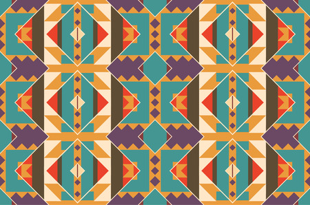Seamless colorful navajo pattern