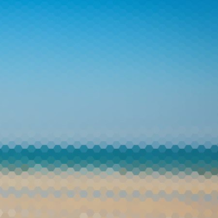 Abstract beach triangular patternのイラスト素材