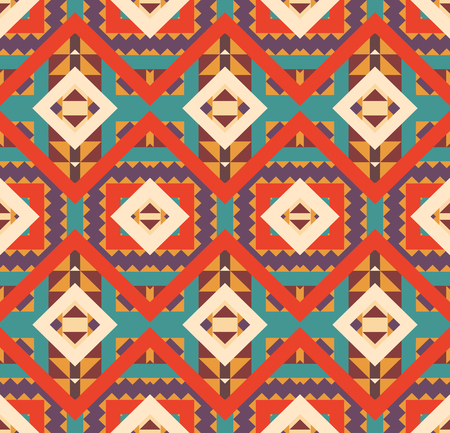 Seamless colorful navajo pattern