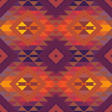 Seamless colorful ethnic pattern, vector illustrationのイラスト素材