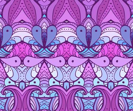 Eastern seamless background with decorative ornament. Vector illustration.のイラスト素材