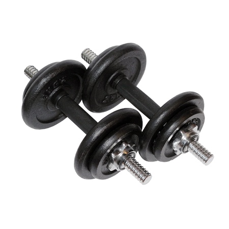 Dumbbels isolated on white backgroundの写真素材