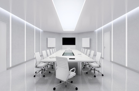 Modern Meeting Room. 3d Illustration.の写真素材