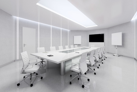 Modern Meeting Room. 3d Illustration.の写真素材