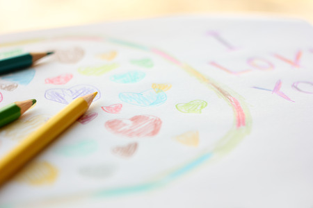 Kids drawingの写真素材