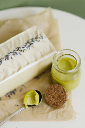 natural cosmetics do-it-yourself close-up on the table
