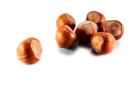 hazelnut isolated on white background