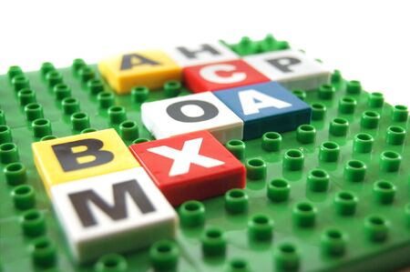 green toy alphabet