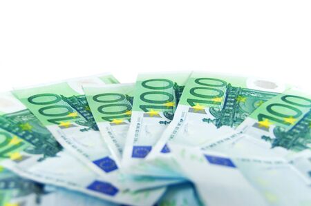 euro isolated on whiteの写真素材