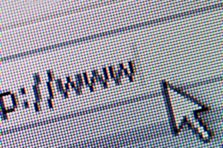 the internet concept close upの写真素材