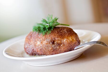 The Ukrainian chicken chop kiev の写真素材