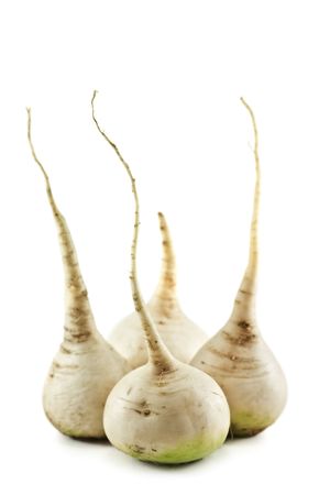 turnips isolated on white background