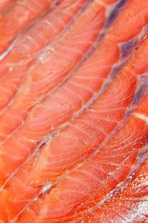 salmon sliceの写真素材