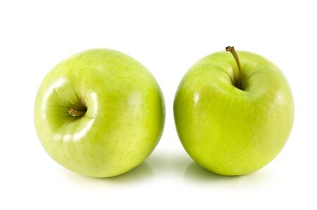 apple isolated on the whiteの写真素材