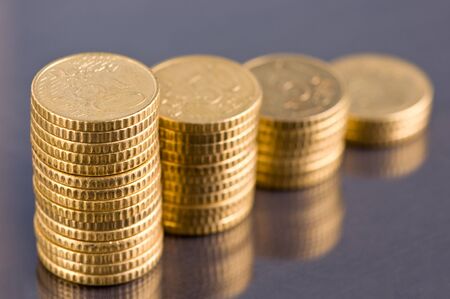 business concept from gold coin