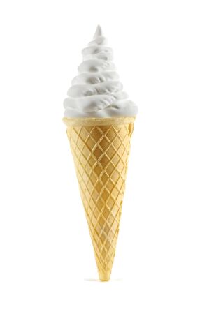 icecream isolated on white backgroundの写真素材