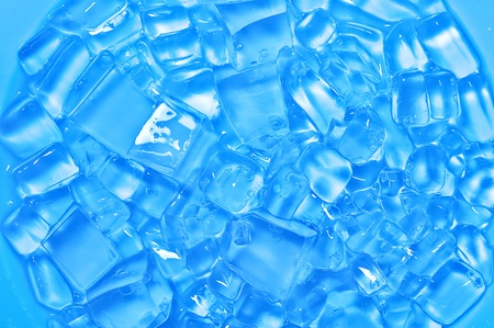 freshness blue ice cube texture