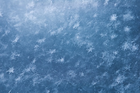 blue snowflakes background close up