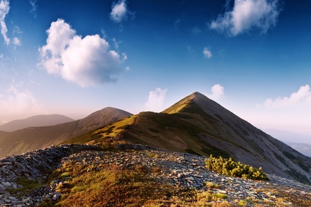 Carpathians mountain in summer timeの写真素材