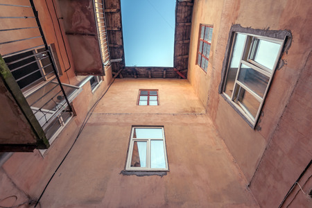 Street court in Lviv city. Ukraineの写真素材