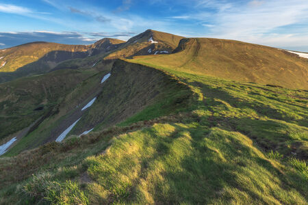 Carpathians mountain in summer timeの写真素材