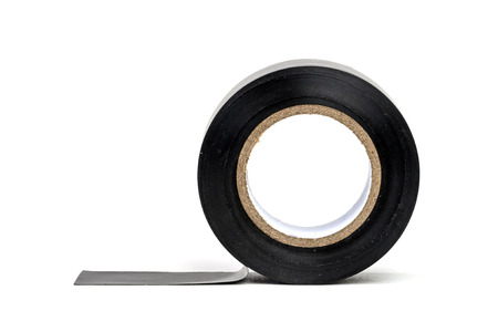 adhesive type isolated on whiteの写真素材