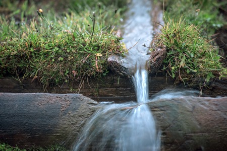 small water brook on morning time