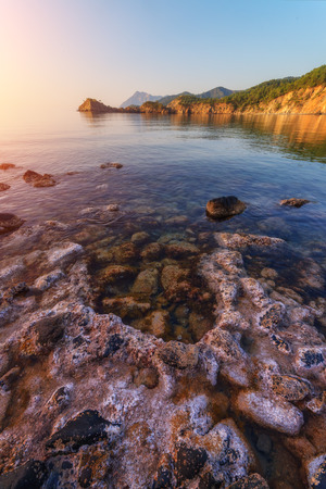 Amazing Mediterranean seascape in Turkeyの写真素材