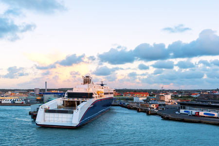 Cruise ferry from Hirtshalの写真素材