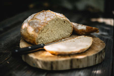Traditional leavened sourdough bread