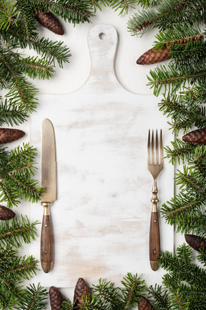 Creative mockup for Christmas dinner invitation menuの写真素材
