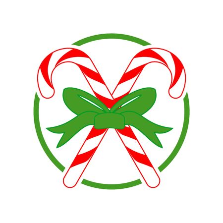 Christmas Candy Cross Giftのイラスト素材