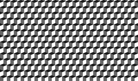 Seamless 3D Boxes Vector Graphic Background Designのイラスト素材