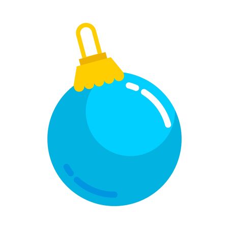 Blue Christmas Ball Vector Graphic Illustration Sign Symbol Designのイラスト素材
