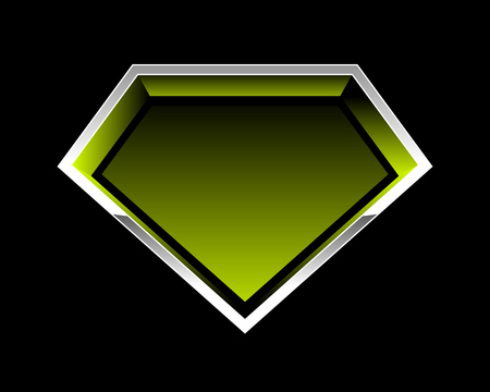 3D Diamond Shaped Lime Green Light Vector Graphic Designのイラスト素材