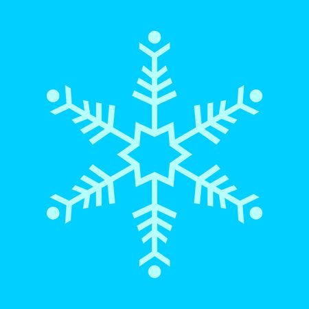 Simple Snowflake Vector Graphic Illustration Sign Symbol Designのイラスト素材