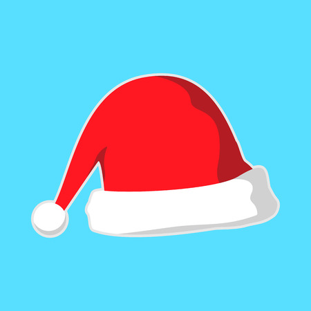 Christmas Santa Hat Vector Graphic Illustration Sign Symbol Designのイラスト素材