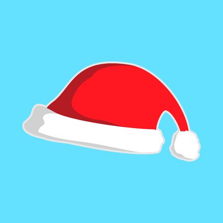 Christmas Santa Short Hat Vector Graphic Illustration Sign Symbol Designのイラスト素材
