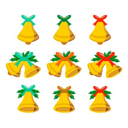Jingle Bells Vector Vector Graphic Illustration Sign Symbol Design Setのイラスト素材