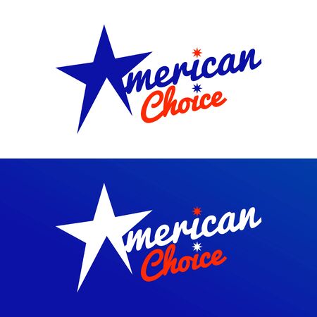 American Choice Star Vector Graphic Design Templateのイラスト素材
