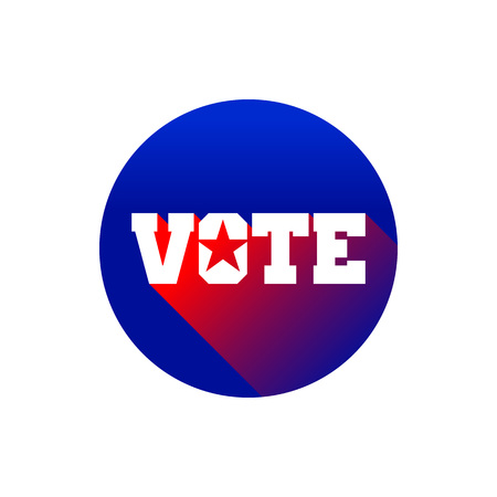 Creative vote pin checklist vector graphic design.のイラスト素材