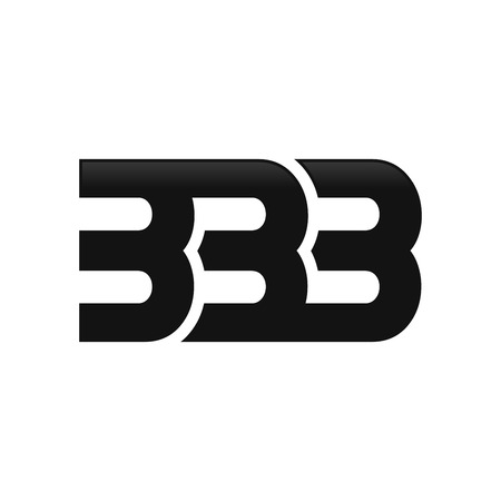 Triple B or 3 Initials Lettermark Symbol Logo Vector Graphic Designのイラスト素材