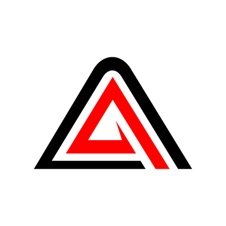 Initial A Accelerate Triangle Symbol Vector Graphic Logo Designのイラスト素材