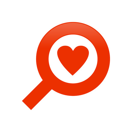 Search Love Symbol Vector Graphic Logo Design Icon Templateのイラスト素材