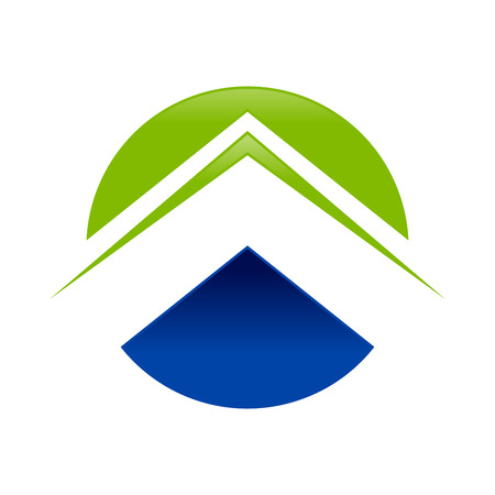Abstract Circle Arrow Symbol Vector Graphic Logo Designのイラスト素材