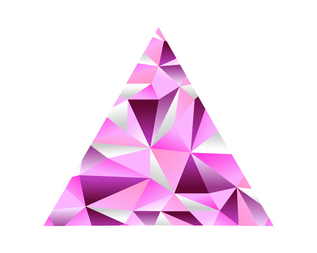 Pink Sapphire Low Poly Triangle Shape Vector Graphic Background Designのイラスト素材